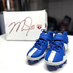 Nike Force Trout 7 Pro MCS Kids Baseball Cleats Blue White CQ7643-402 6Y NEW